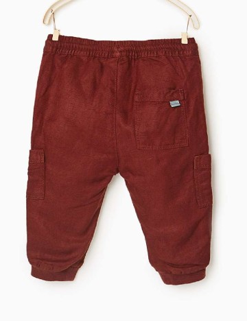 Pantaloni Zara, maro inchis