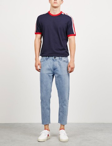 
						Blugi Bershka, albastru