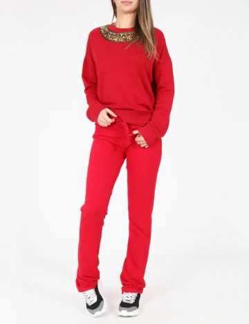 Pantaloni Bershka, rosu