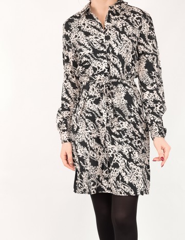 Rochie Vila, alb/negru, 38