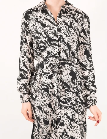 Rochie Vila, alb/negru, 38