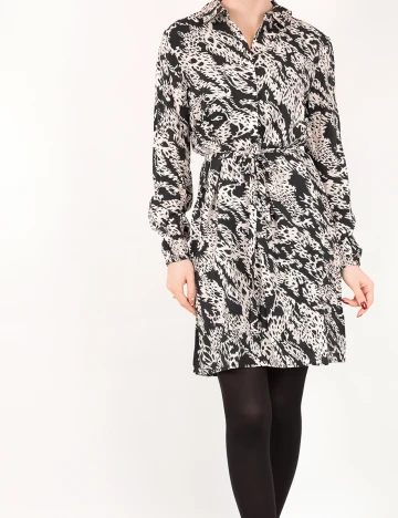 Rochie Vila, alb/negru, 38