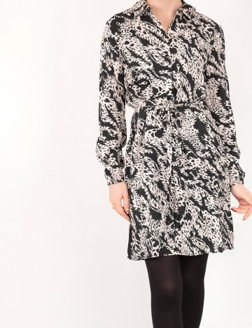 Rochie Vila, alb/negru, 38