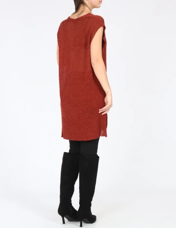 Vesta oversize Zara, caramiziu