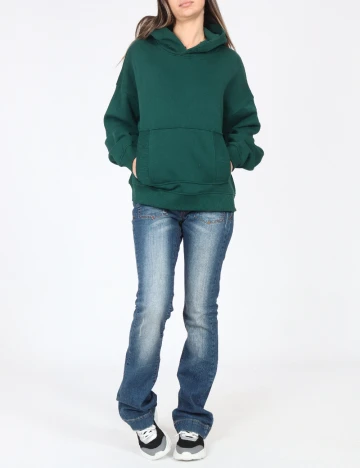 Hanorac Oversize Bershka, verde