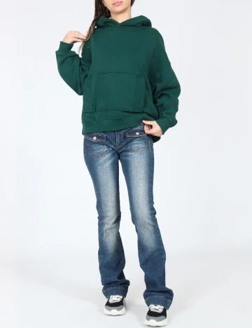 Hanorac Oversize Bershka, verde