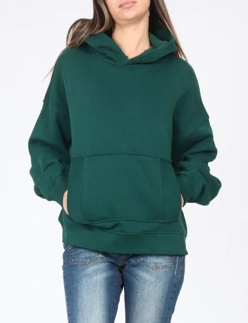 Hanorac Oversize Bershka, verde