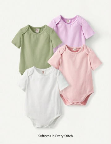 Set body 4 bucati Shein Kids, mix culori