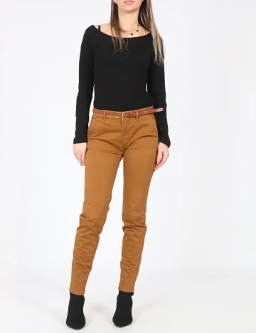Pantaloni Pull&Bear, maro