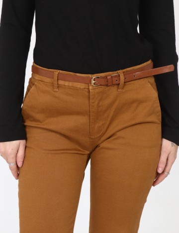 Pantaloni Pull&Bear, maro