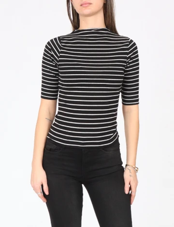 Bluza Pull&Bear, negru