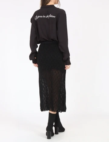 Fusta Pull&Bear, negru