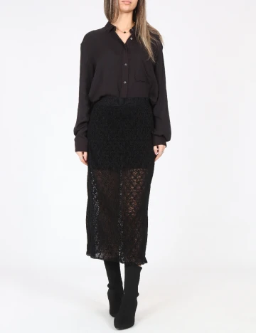 Fusta Pull&Bear, negru