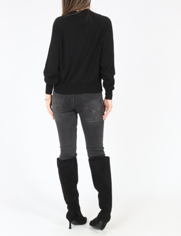 Bluza Pull&Bear, negru