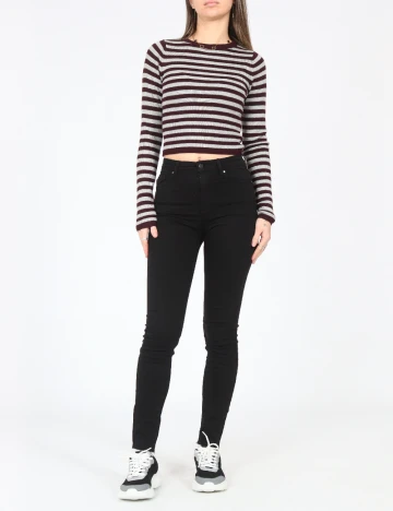 Bluza Pull&Bear, gri/pruna