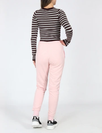 Pantaloni Pull&Bear, roz Roz