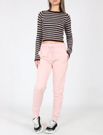 Pantaloni Pull&Bear, roz Roz
