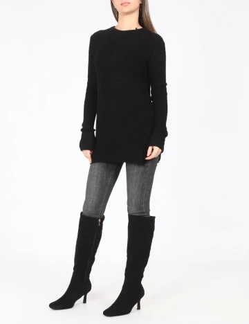 Pulover Pull&Bear, negru Negru