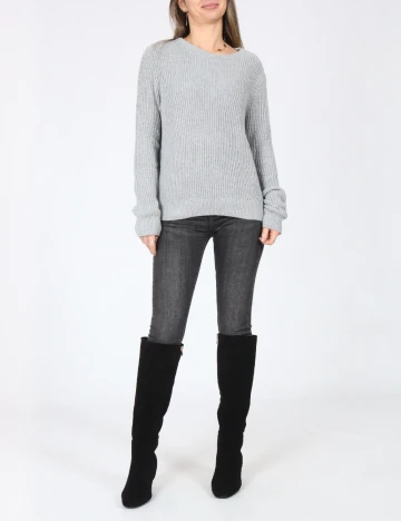 Pulover Pull&Bear, gri Gri