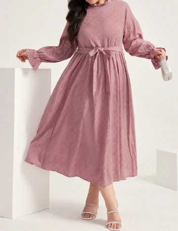 Rochie medie SHEIN CURVE, roz Roz