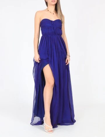 Rochie lunga Bershka, albastru