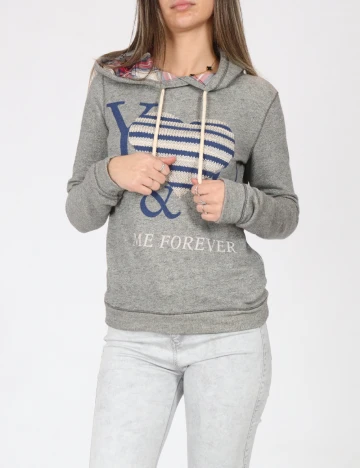 Hanorac Bershka, gri