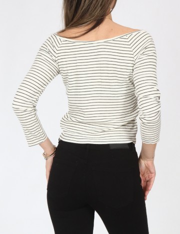 Bluza Pull&Bear, alb