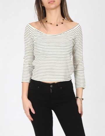 Bluza Pull&Bear, alb
