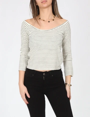 Bluza Pull&Bear, alb