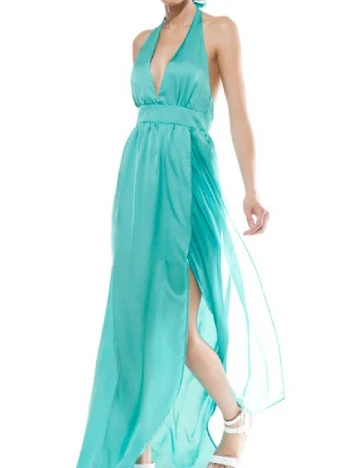 Rochie lunga Bershka, albastru