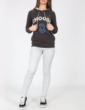 Hanorac Bershka, gri Gri