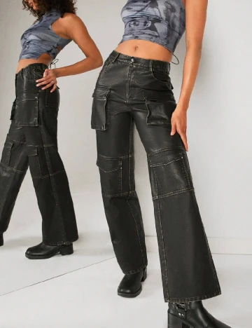 Pantaloni SHEIN, negru