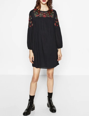 Rochie scurta Zara, negru Negru