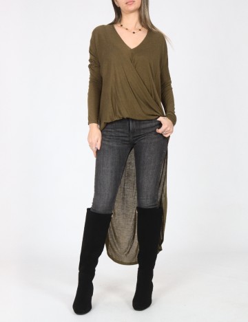 Bluza Oversize Zara, kaki