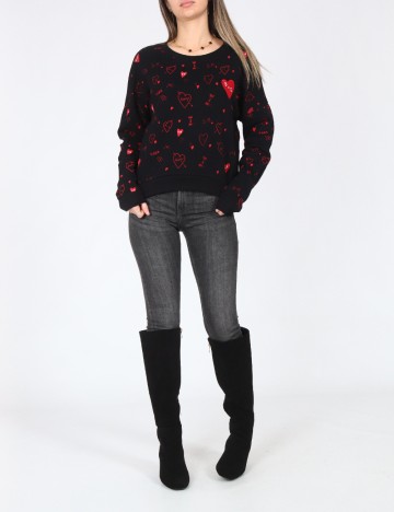 Bluza Pull&Bear, negru