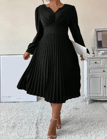 Rochie medie SHEIN CURVE, negru Negru