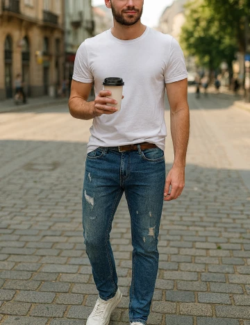 Blugi Pull&Bear, albastru