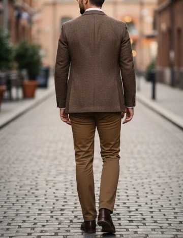 Pantaloni Zara, maro