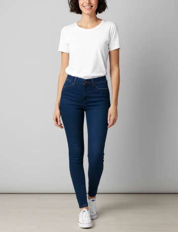 Blugi Pull&Bear, albastru Albastru