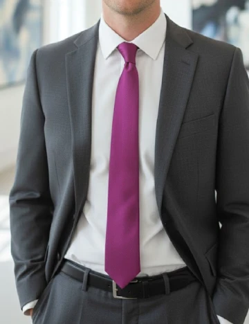 Cravata Zara, magenta