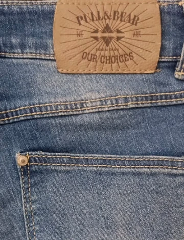 Blugi Pull&Bear, albastru Albastru