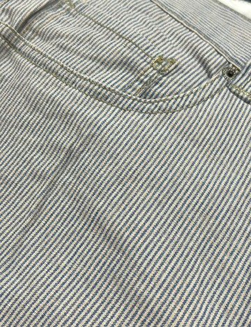 Pantaloni Zara, alb/albastru