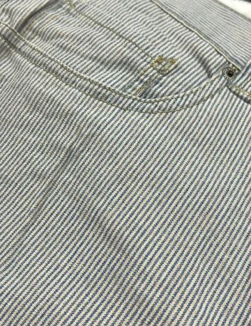 Pantaloni Zara, alb/albastru