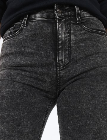 Blugi Bershka, gri inchis