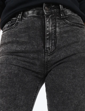 Blugi Bershka, gri inchis