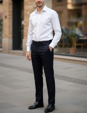 Pantaloni Zara, bleumarin