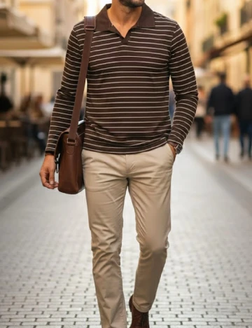 Bluza Zara, maro/alb