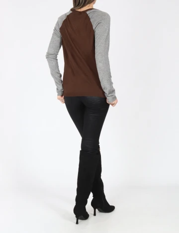 Cardigan Zara, maro/gri Maro