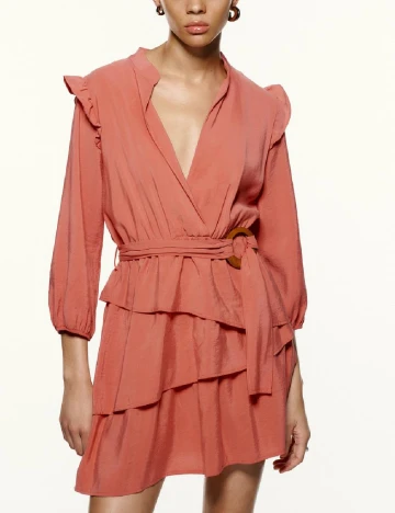 Rochie scurta Zara, piersica