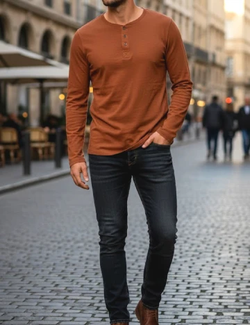 Bluza Bershka, caramiziu